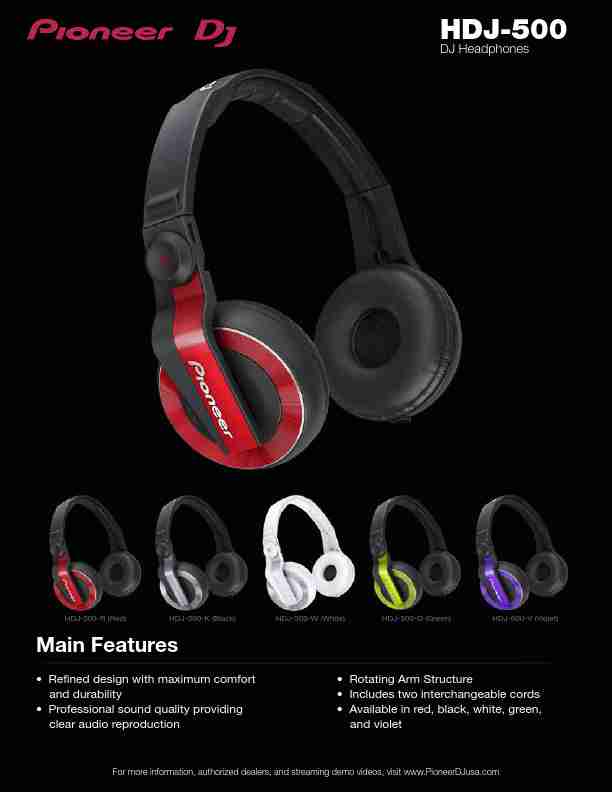 Pioneer Headphones HDJ-500-K-page_pdf